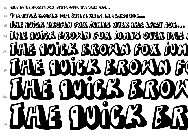 Dead Wallace font waterfall